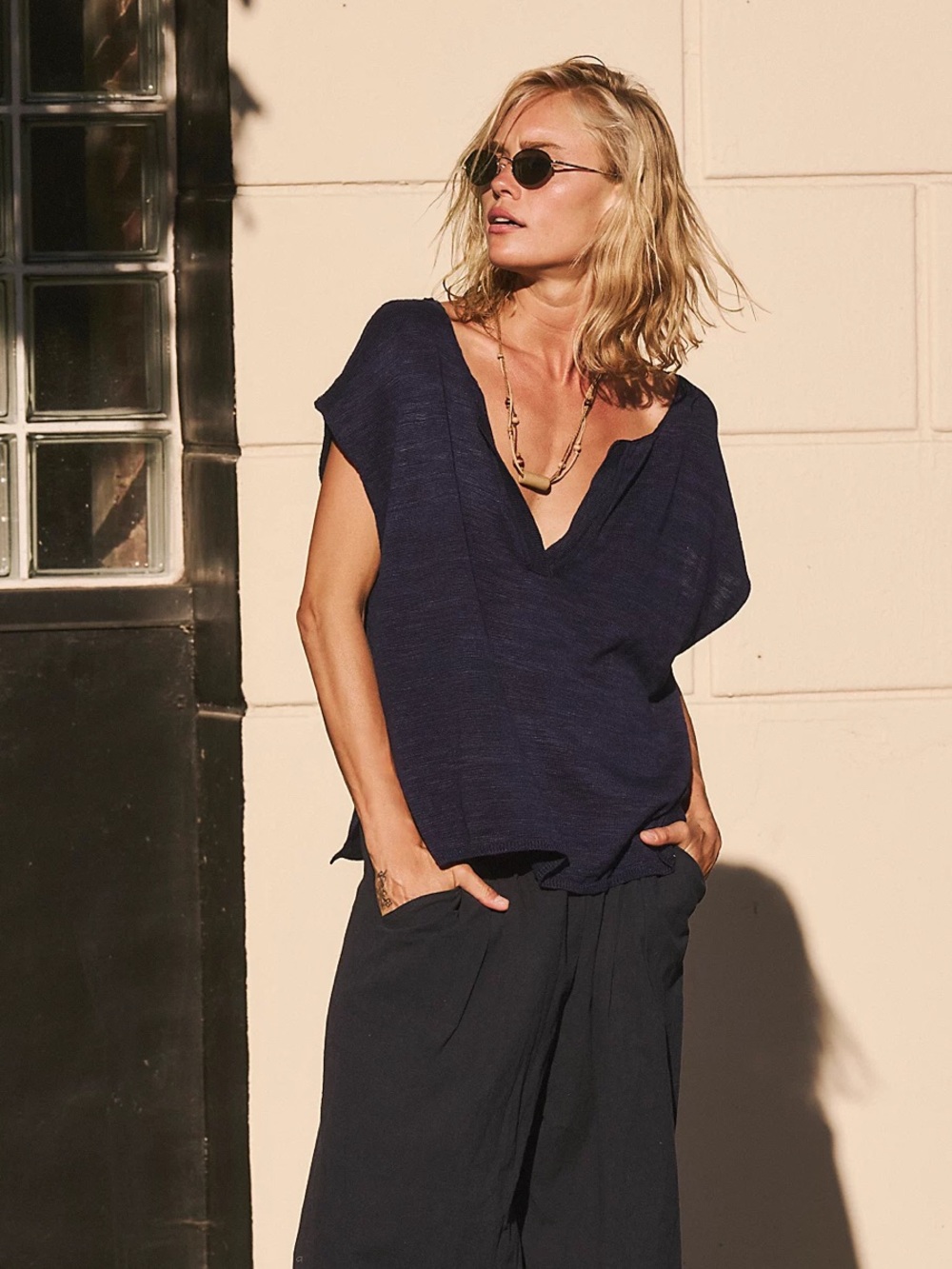 Free People FP Beach Marina Del Sol Sweater Top size S
